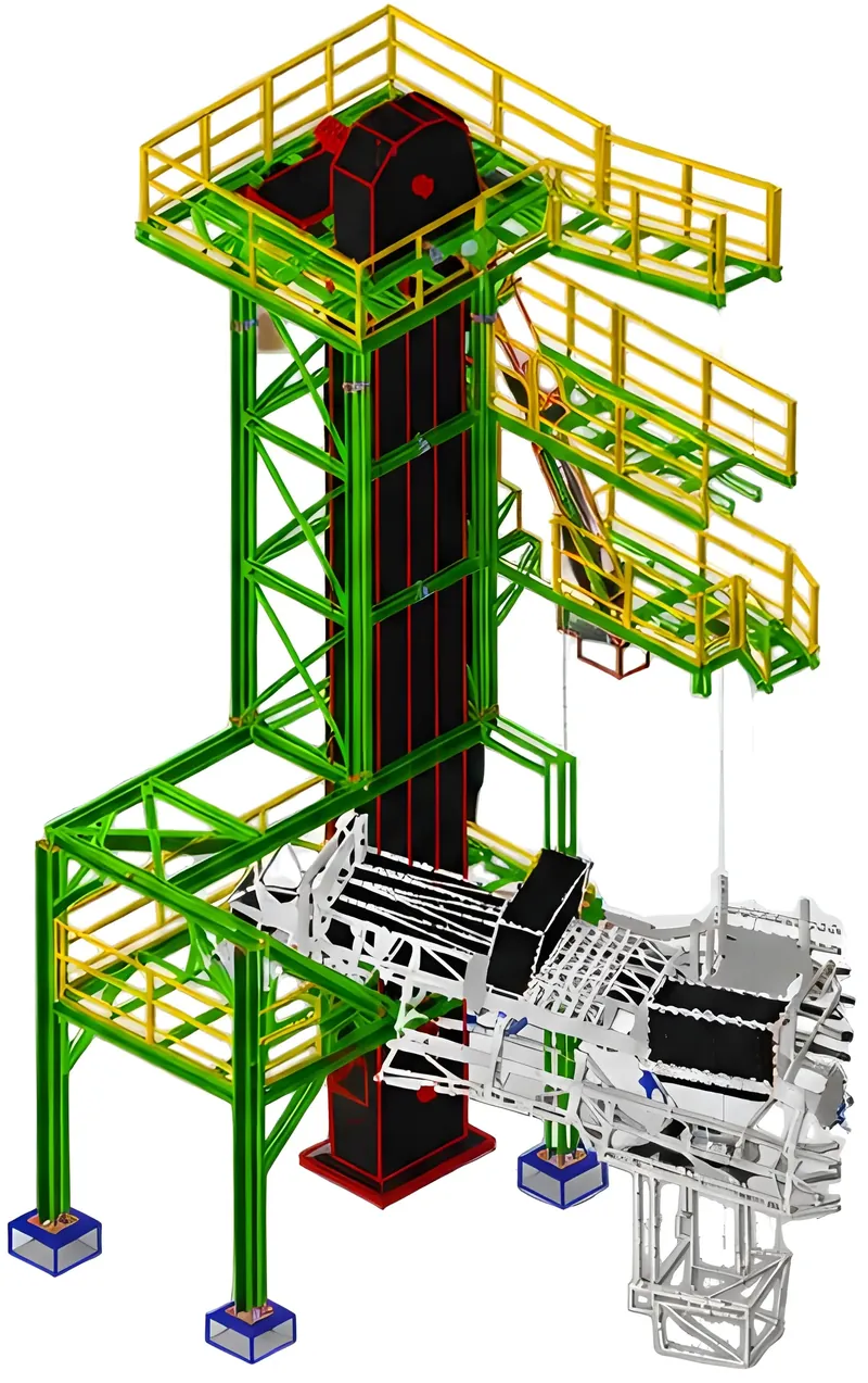 Tekla model of Redecam industrial steel structures